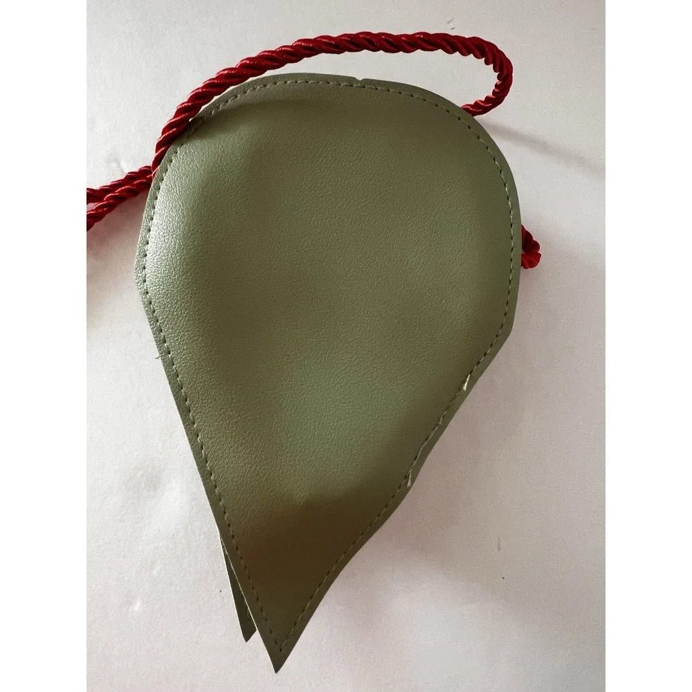ICE CREAM CONE Girl Crossbody Purse Bag Red Face Novelty Whimsical Zip Accessory